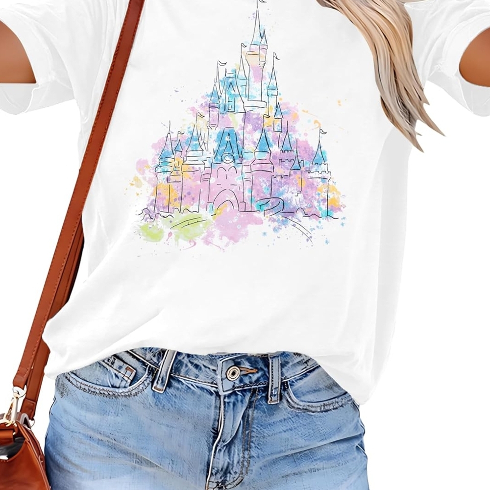 Magical Shirt Believe in The Magic Kingdom Castle Tie Dye Shirt